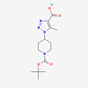 1-{1-[(tert-butoxy)carbonyl]piperidin-4-yl}-5-methyl-1H-1,2,3-triazole-4-carboxylic acid