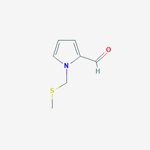 molecular formula C7H9NOS B153233 1-((Methylthio)methyl)-1H-pyrrole-2-carbaldehyde CAS No. 126400-46-2