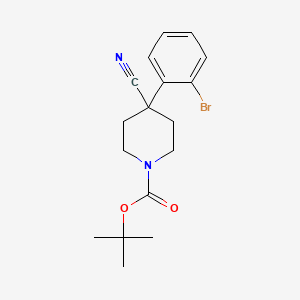 Tert-butyl 4-(2-bromophenyl)-4-cyanopiperidine-1-carboxylate