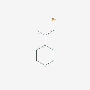 molecular formula C9H17B B1532339 (1-Bromopropan-2-yl)cyclohexane CAS No. 910891-58-6