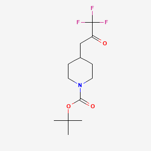 Tert-butyl 4-(3,3,3-trifluoro-2-oxopropyl)piperidine-1-carboxylate