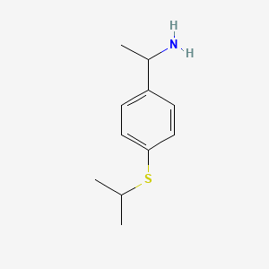 1-[4-(Propan-2-ylsulfanyl)phenyl]ethan-1-amine