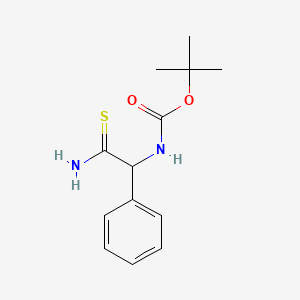 tert-butyl N-[carbamothioyl(phenyl)methyl]carbamate