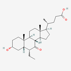 (3alpha,5beta,6alpha)-6-Ethyl-3-hydroxy-7-oxocholan-24-oic acid