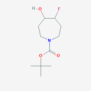 molecular formula C11H20FNO3 B1532355 Tert-butyl 4-fluoro-5-hydroxyazepane-1-carboxylate CAS No. 1209780-33-5