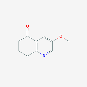 molecular formula C10H11NO2 B1532357 3-methoxy-7,8-dihydroquinolin-5(6H)-one CAS No. 73387-83-4