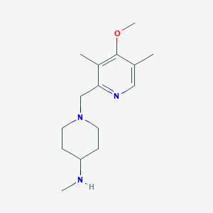 B1532368 1-[(4-methoxy-3,5-dimethylpyridin-2-yl)methyl]-N-methylpiperidin-4-amine CAS No. 1179625-25-2