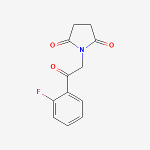 molecular formula C12H10FNO3 B1532370 1-[2-(2-氟苯基)-2-氧代乙基]吡咯烷-2,5-二酮 CAS No. 1258652-22-0