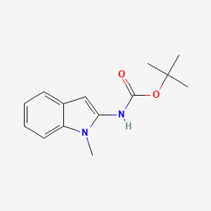 molecular formula C14H18N2O2 B1532371 tert-Butyl (1-methyl-1H-indol-2-yl)carbamate CAS No. 1159826-71-7