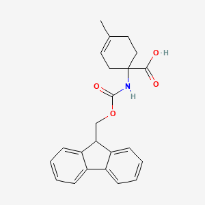 molecular formula C23H23NO4 B1532373 1-(Fmoc-amino)-4-methyl-cyclohex-3-ene-1-carboxylic acid CAS No. 1263047-06-8
