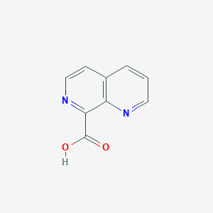 molecular formula C9H6N2O2 B1532375 1,7-萘啶-8-羧酸 CAS No. 1060816-77-4