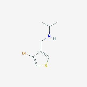 molecular formula C8H12BrNS B15323767 n-((4-Bromothiophen-3-yl)methyl)propan-2-amine 