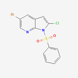 5-Bromo-2-chloro-1-(phenylsulfonyl)-1H-pyrrolo[2,3-b]pyridine