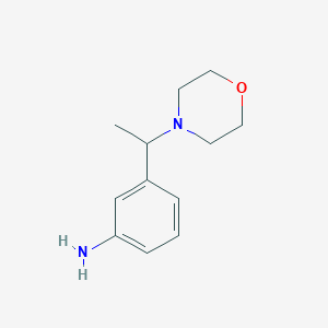 3-[1-(Morpholin-4-yl)ethyl]aniline