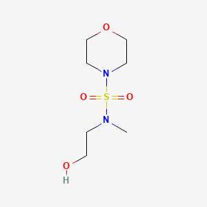 molecular formula C7H16N2O4S B1532380 2-[Methyl(morpholine-4-sulfonyl)amino]ethan-1-ol CAS No. 1184516-15-1