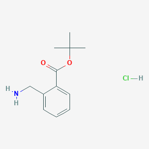 molecular formula C12H18ClNO2 B1532395 tert-Butyl 2-(aminomethyl)benzoate hydrochloride CAS No. 916198-63-5
