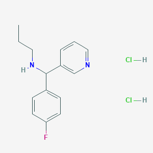 [(4-Fluorophenyl)(pyridin-3-yl)methyl](propyl)amine dihydrochloride
