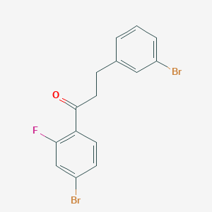 1-(4-Bromo-2-fluorophenyl)-3-(3-bromophenyl)propan-1-one