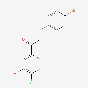 3-(4-Bromophenyl)-1-(4-chloro-3-fluorophenyl)propan-1-one