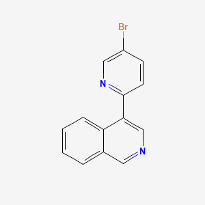 molecular formula C14H9BrN2 B1532407 4-(5-Bromo-pyridin-2-yl)-isoquinoline CAS No. 1147447-05-9