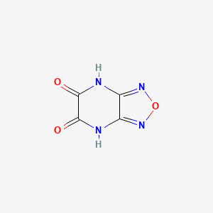 molecular formula C4H2N4O3 B1532408 [1,2,5]Oxadiazolo[3,4-b]pyrazine-5,6-diol CAS No. 24294-89-1