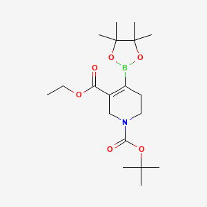 1-Tert-butyl 3-ethyl 4-(4,4,5,5-tetramethyl-1,3,2-dioxaborolan-2-YL)-5,6-dihydropyridine-1,3(2H)-dicarboxylate
