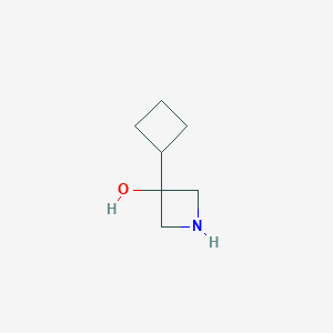 molecular formula C7H13NO B15324121 3-Cyclobutylazetidin-3-OL 