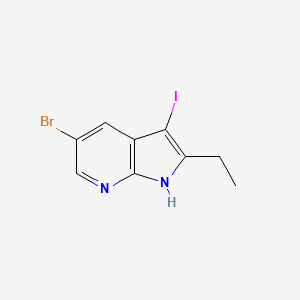 5-Bromo-2-ethyl-3-iodo-1H-pyrrolo[2,3-b]pyridine