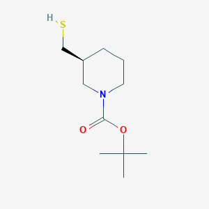 molecular formula C11H21NO2S B15324203 tert-butyl(3S)-3-(sulfanylmethyl)piperidine-1-carboxylate 