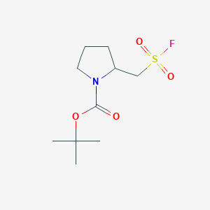 molecular formula C10H18FNO4S B15324250 Tert-butyl2-[(fluorosulfonyl)methyl]pyrrolidine-1-carboxylate 
