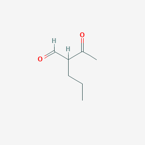 molecular formula C7H12O2 B153243 2-Acetylpentanal CAS No. 139548-85-9