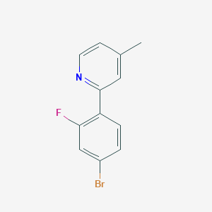 2-(4-Bromo-2-fluorophenyl)-4-methylpyridine