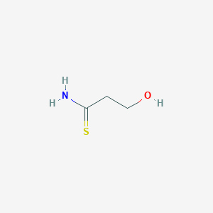 molecular formula C3H7NOS B15324363 3-Hydroxypropanethioamide 