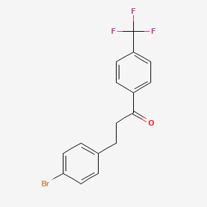 B1532438 3-(4-Bromophenyl)-4'-trifluoromethylpropiophenone CAS No. 898761-76-7
