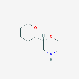 molecular formula C9H17NO2 B15324385 2-(Oxan-2-yl)morpholine 