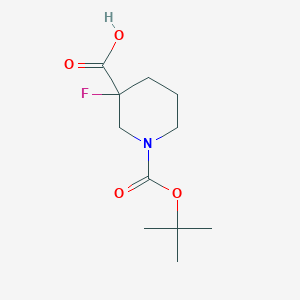 1-(Tert-butoxycarbonyl)-3-fluoropiperidine-3-carboxylic acid