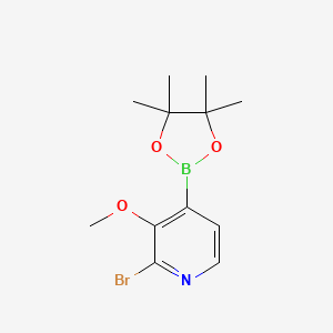 molecular formula C12H17BBrNO3 B1532441 2-Bromo-3-methoxy-4-(4,4,5,5-tetramethyl-1,3,2-dioxaborolan-2-yl)pyridine CAS No. 1357387-81-5