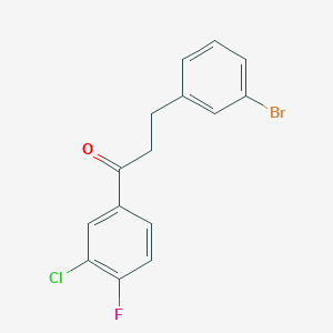 3-(3-Bromophenyl)-1-(3-chloro-4-fluorophenyl)propan-1-one