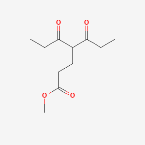 molecular formula C11H18O4 B1532445 Methyl 5-oxo-4-propanoylheptanoate CAS No. 1258640-79-7
