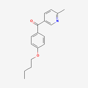 5-(4-Butoxybenzoyl)-2-methylpyridine