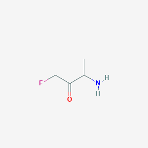 molecular formula C4H8FNO B15324543 3-Amino-1-fluorobutan-2-one 