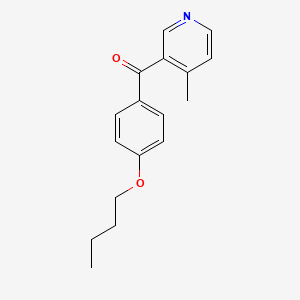 3-(4-Butoxybenzoyl)-4-methylpyridine