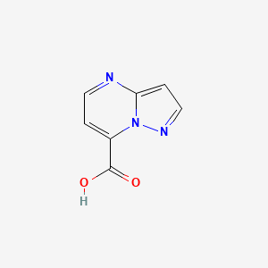 molecular formula C7H5N3O2 B1532468 Pyrazolo[1,5-a]pyrimidine-7-carboxylic acid CAS No. 1367949-47-0