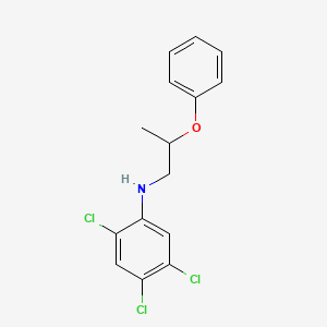 2,4,5-Trichloro-N-(2-phenoxypropyl)aniline