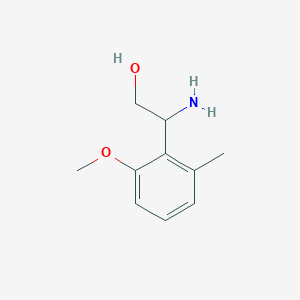 molecular formula C10H15NO2 B15324845 2-Amino-2-(2-methoxy-6-methylphenyl)ethan-1-ol 