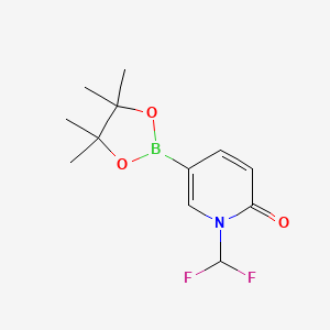 1-(difluoromethyl)-5-(4,4,5,5-tetramethyl-1,3,2-dioxaborolan-2-yl)pyridin-2(1H)-one