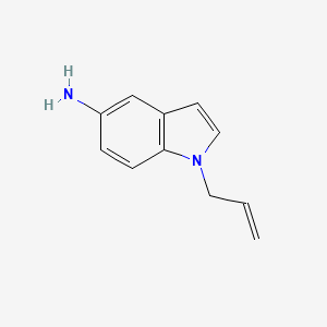 molecular formula C11H12N2 B15324891 1-Allyl-1h-indol-5-amine 
