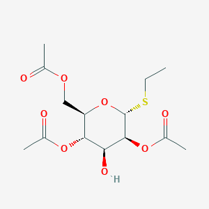 molecular formula C14H22O8S B1532491 Ethyl 2,4,6-tri-O-acetyl-a-D-thiomannopyranoside CAS No. 1637783-63-1