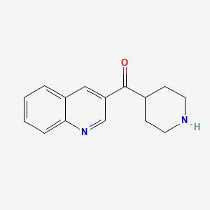 molecular formula C15H16N2O B1532496 Piperidin-4-YL-quinolin-3-YL-methanone CAS No. 1073944-16-7