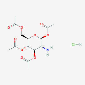 molecular formula C14H22ClNO9 B015325 beta-Glucosamine, tetraacetate, hydrochloride CAS No. 10034-20-5